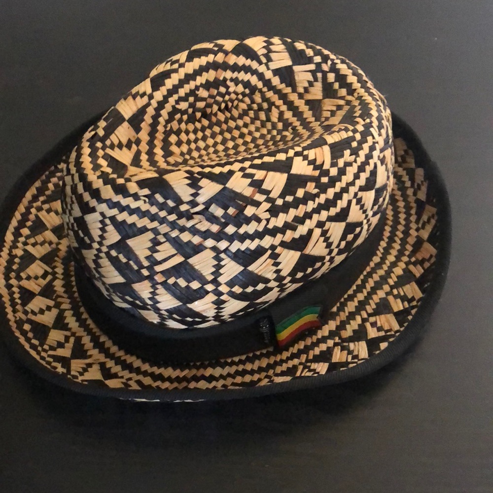 Livity straw fedora tan black gender neutral summer sun casual